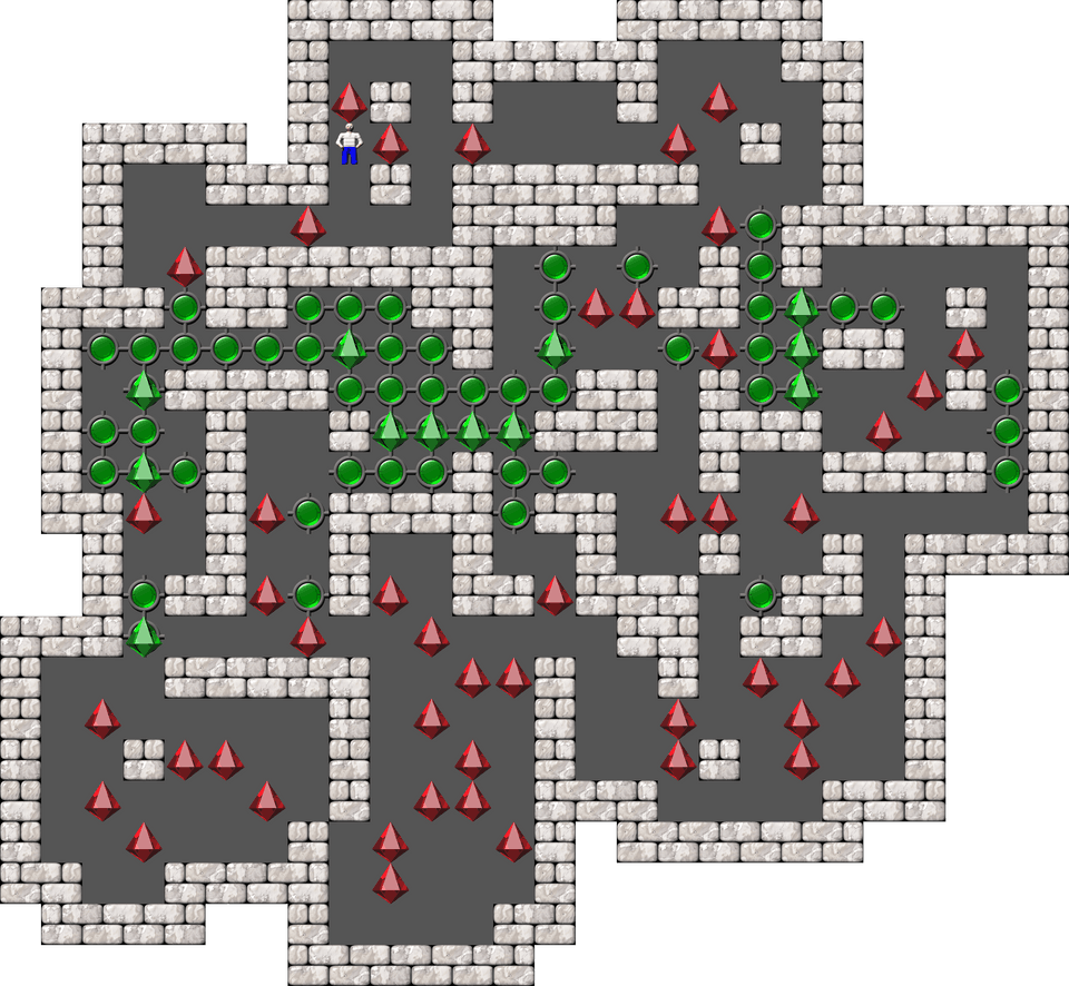 Sokoban Mass Remodel level 258